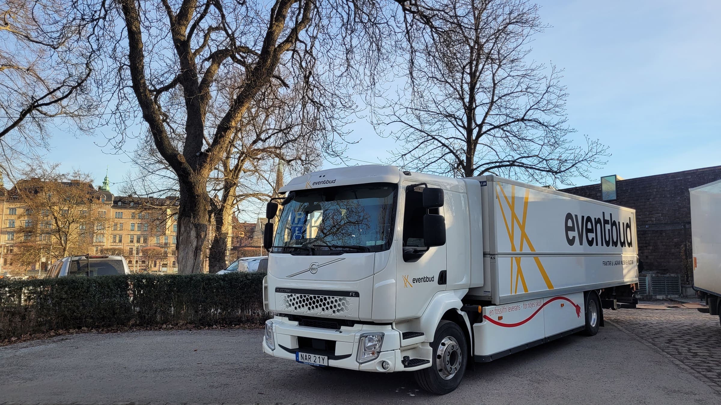 Eventbuds eldrivna lastbil